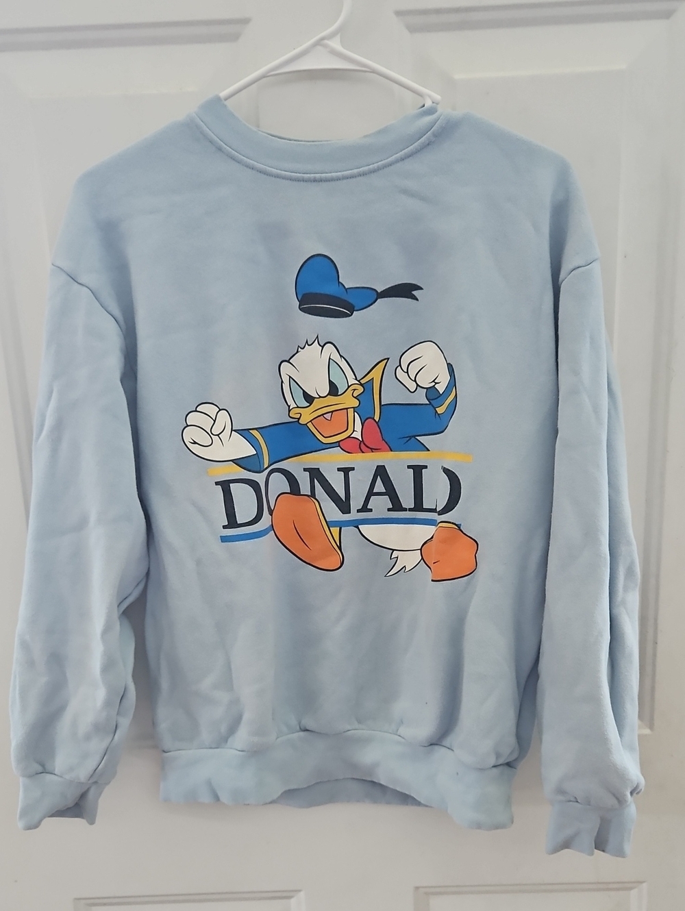 Light Blue Donald Duck Graphic Sweatshirt - Unisex